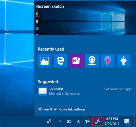 Ink Workspace 的图像结果