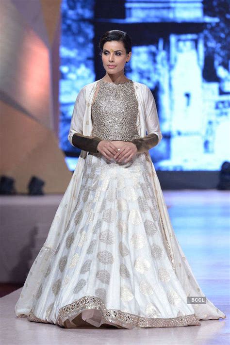 A model walks the ramp for designer Manish Malhotra during Pidilite ...