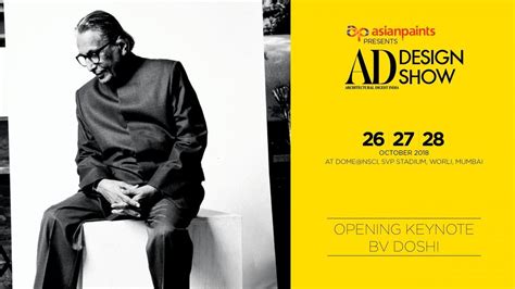 ADDS x BV Doshi: The most distinguished name in architecture at the AD ...