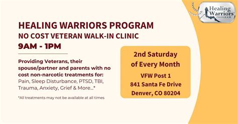 Denver No Cost Veterans Walk In Clinic, Veterans of Foreign Wars VFW ...