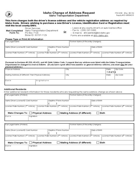 DMV Address Change Form 的图像结果