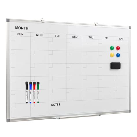 Comix Magnetic Dry Erase Calendar Whiteboard, 36 x 24 Inches Monthly ...