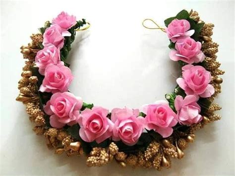 Pink Flower Hair bun or Hair Accessories for women – www.soosi.co.in