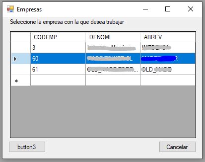 C# DataGridView Select Row 的图像结果