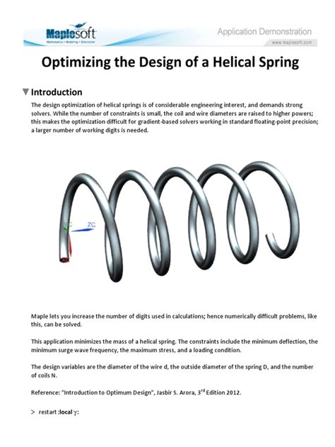 Image result for Design of Helical Spring