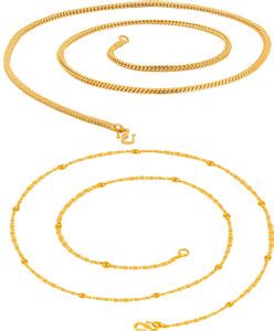 ESG Daily Wear Traditional Chain for Men and Women. Size 22.5 Gold ...