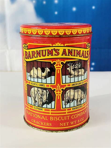 Collectibles Art & Collectibles Vintage Barnum Animals Crackers Tin ...
