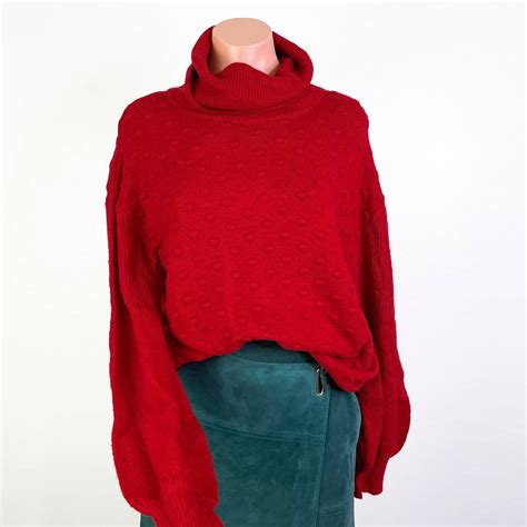 Gibson Red Turtleneck Sweaters for Women | Mercari