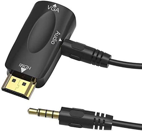 MICROWARE HDMI to VGA Black Gold Plated 1080P HDMI Male to VGA Female ...
