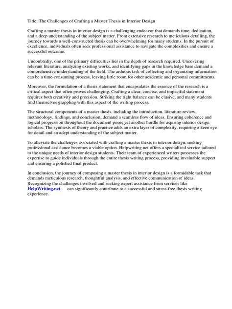 Dissertation Topics for Interior Design 的图像结果