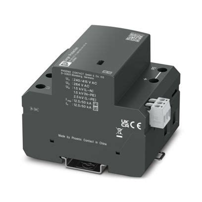 SP-EE-FLT-T1-264/12.5-3+1-UT-R - Type 1+2 combined lightning current ...