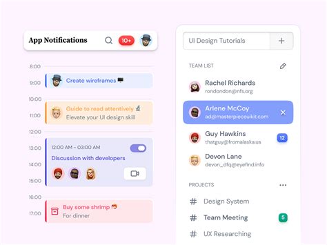Notifications UI design inspiration :: Behance