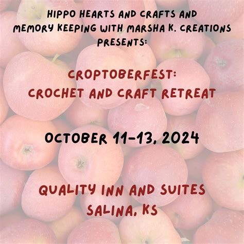 Crochet and Craft Retreat, Quality Inn & Suites (Salina, KS), 11 ...