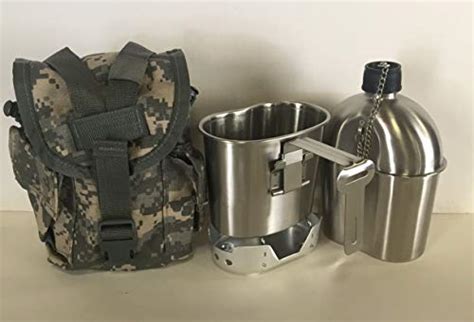 Buy New Style 1 qt. Stainless Steel CANTEEN with CUP, Aluminum Foldable ...