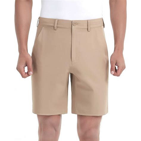 Lesmart Men's Dry Fit Golf Stretch Shorts with Pockets | Men's White ...