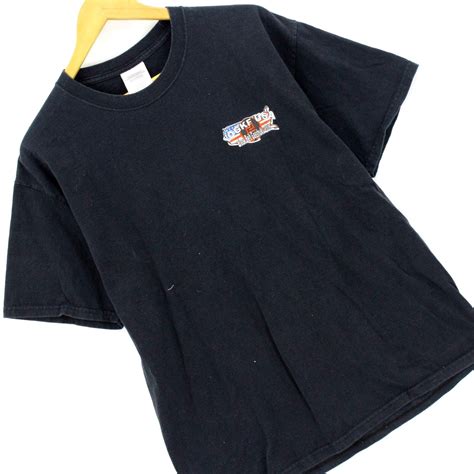 Vintage Port & Company T-Shirt Men's Black Short Sleeve Dedication ...