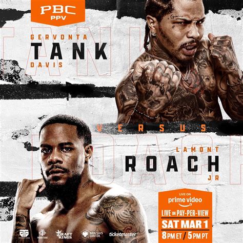 Gervonta 'Tank' Davis vs Lamont Roach Jr new poster revealed - FIGHTMAG