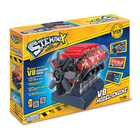 Buy Amazing Toys Stemnex V8 Model Engine | Build Your Own Transparent ...