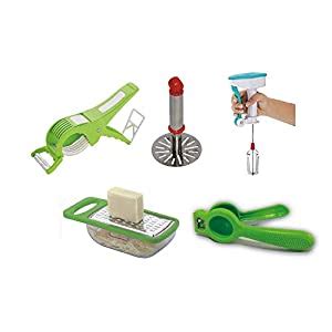 REAL KITCHEN KING Combo of 5 Pieces (Plastic Cheese and Ginger Grater ...