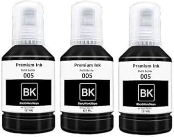 CRIBA 005 127ML*3 Black Ink Bottle Compatible Refill Ink for Epson L130 ...