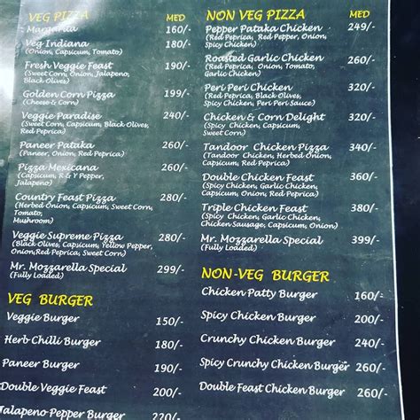 Menu at KFC, Kalaburagi