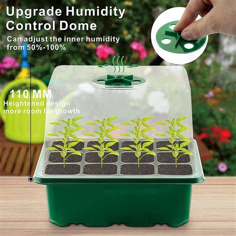 Buy 5 Packs of 60Cell Seed Starter Tray kit,Plant Germination Starter ...
