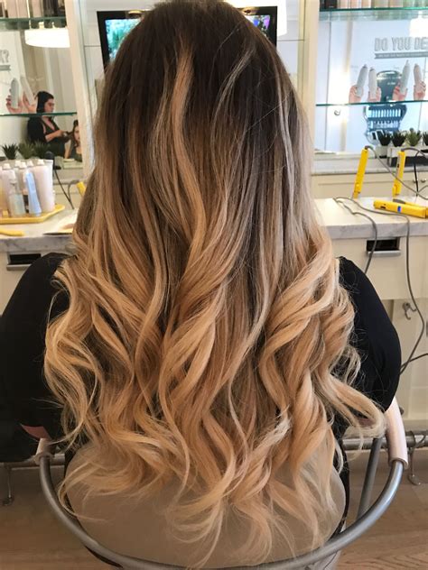 Drybar blowout. Hair goals. #cosmo ombré Longhair. Curls, volume. Hair ...