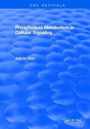 Buy Phospholipid Metabolism in Cellular Signaling Book Online at Low ...