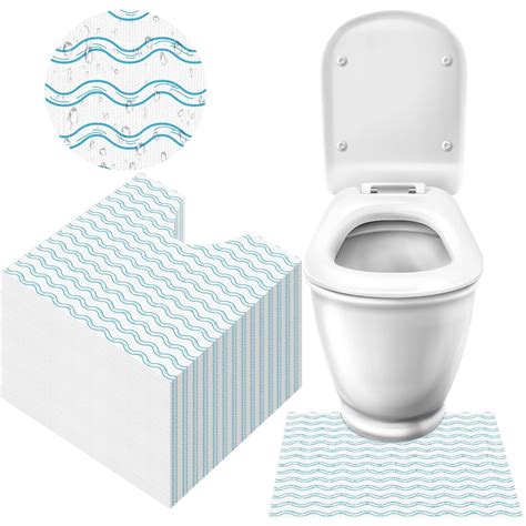 Amazon.com: Tinideya 100 Pcs Disposable Toilet Commode Mat U Shaped ...