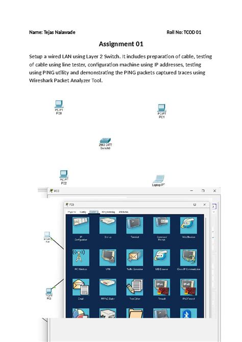CNS 1 PRAC - .... - Computer Networking - Name: Tejas Nalawade Roll No ...