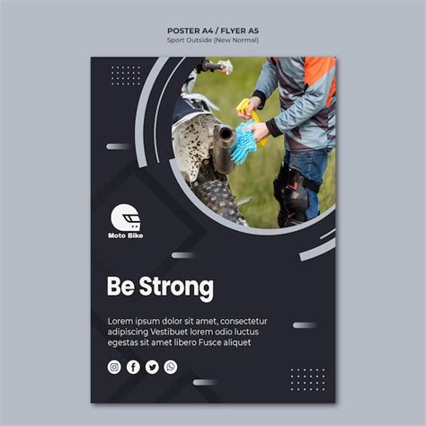 Modèle de flyer de concept de sport | PSD Gratuite