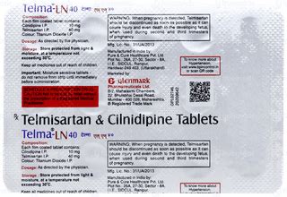 Telma Ln 10/40 MG | Order Telma Ln 10/40 MG Tablet Online at Truemeds