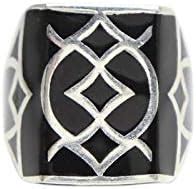 Ahilya Jewels 92.5 Sterling Silver Black SIlver Enamel Baroque ...