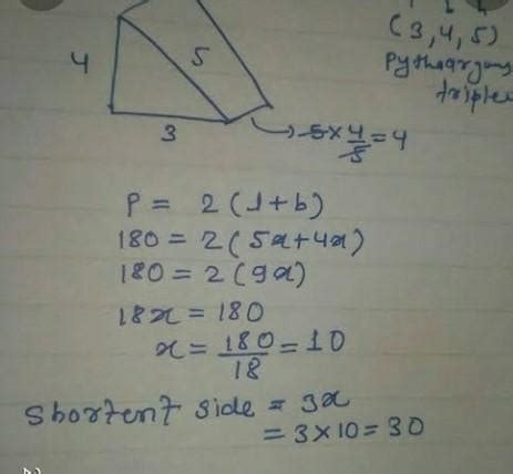 the sides (other than hypotenuse) of a right triangle are in ratio 3:4 ...