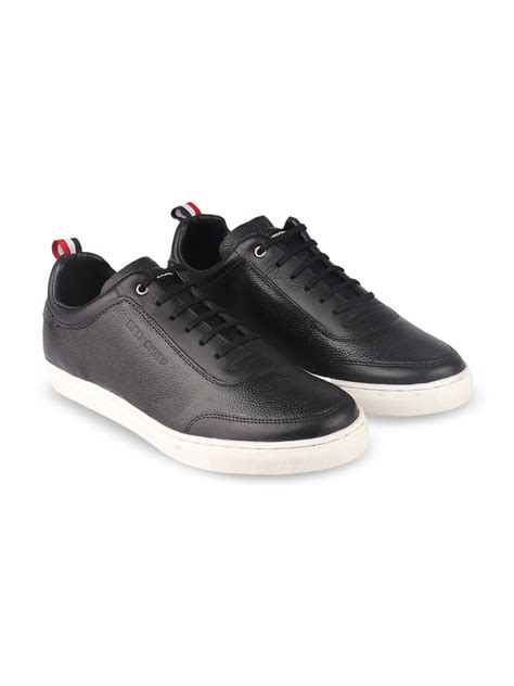 Buy Red Chief Men Black Leather Sneakers - Casual Shoes for Men ...