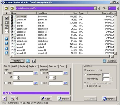 Multiple File Rename Program 的图像结果