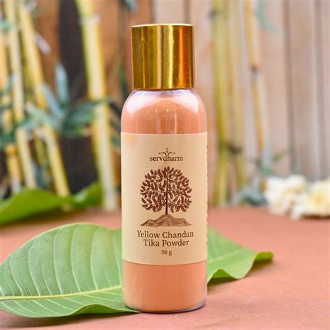 Pure Yellow/Pila Chandan Tilak Powder for Pooja (50 grams) – ServDharm