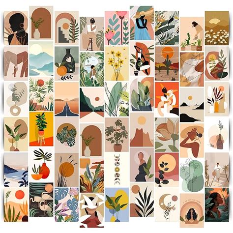 Posters Inc Boho Wall Stickers for Bedroom | Aesthetic Room Decor Items ...