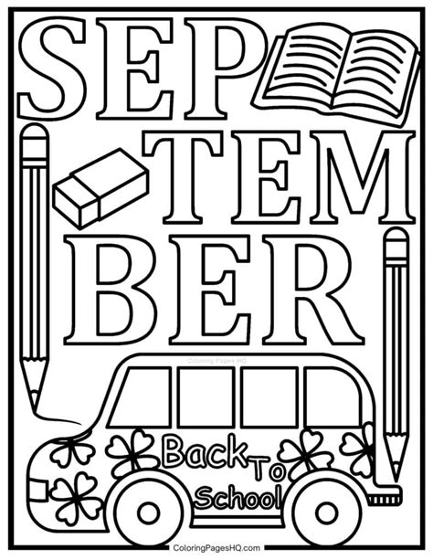 Image result for September Coloring Pages