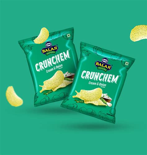 Crunchem - Cream & Onion – Balaji Wafers