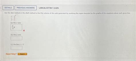 Image result for Disc and Shell Method Defficult Question