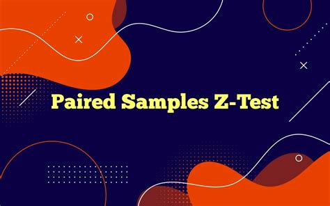Image result for Paired Z Test Example
