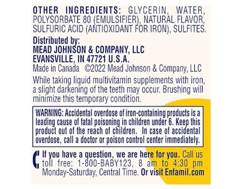 Mua Enfamil Poly-Vi-Sol Multivitamin Supplement Drops with Iron 50 mL ...