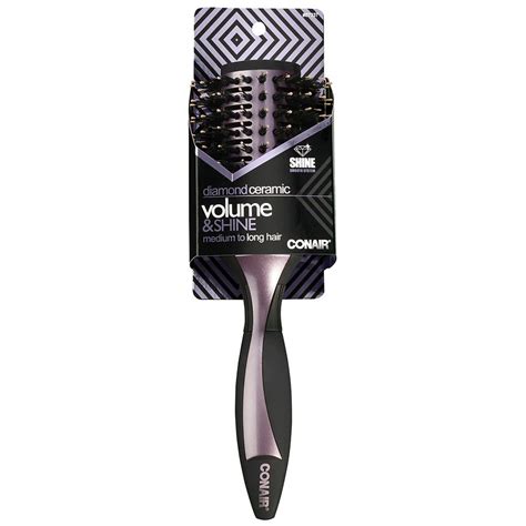 Conair Diamond Ceramic Vented Porcupine Round Brush Purple and Black ...