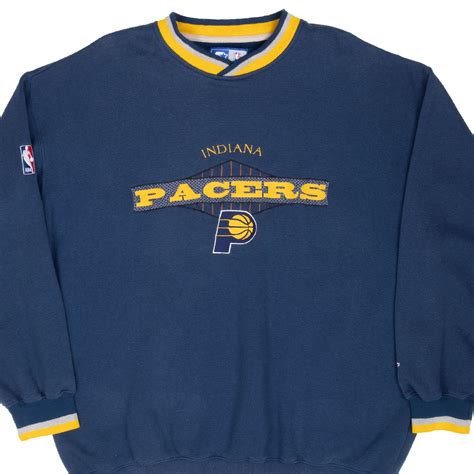 VINTAGE NBA INDIANA PACERS BASKETBALL EMBROIDERED SWEATSHIRT XL ...