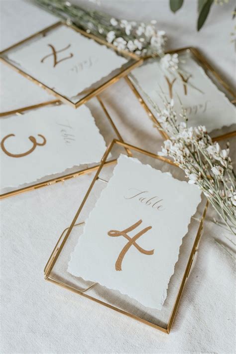 Gold Picture Frame Table Numbers at Nathan Brodzky blog