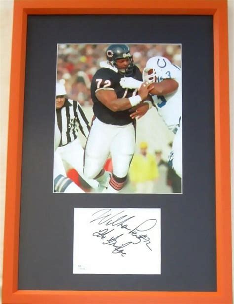 William (Refrigerator) Perry autograph framed with Chicago Bears 8x10 ...