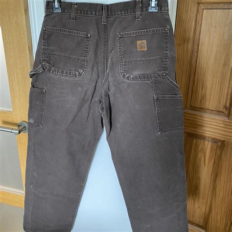 Vintage carhartt brown carpenter jeans Excellent... - Depop