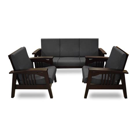 PKR Bolivia Sofa|3+1+1|Mahagony||Wooden Sofa Set